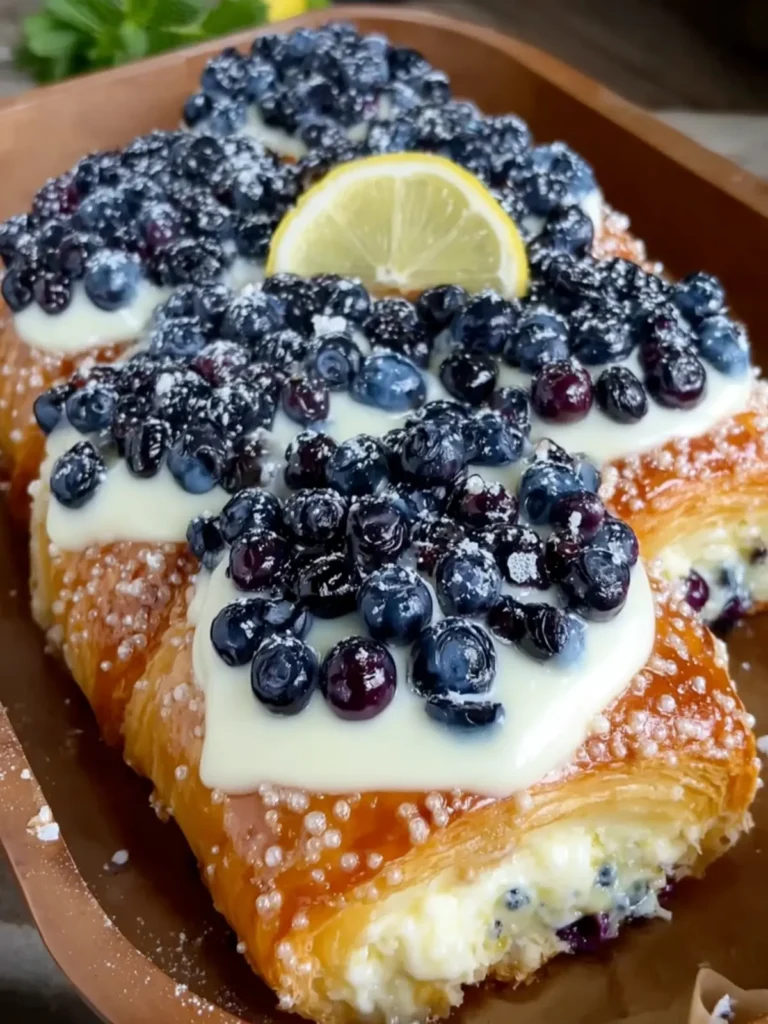 Blueberry Cream Cheese Danish Pastry First Image