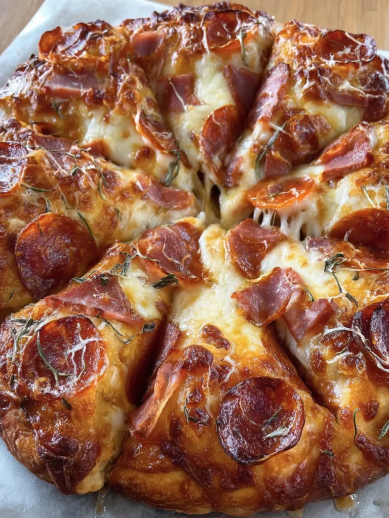 Pepperoni and Ham Pizza Delight First Image