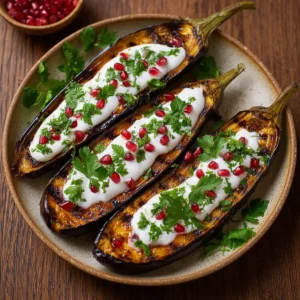 Roasted Eggplant with Yogurt Sauce First Image