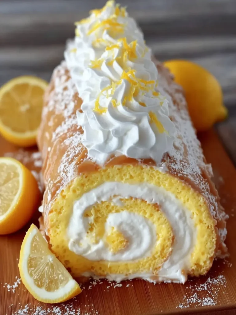 Lemon Cream Swiss Roll Recipe First Image