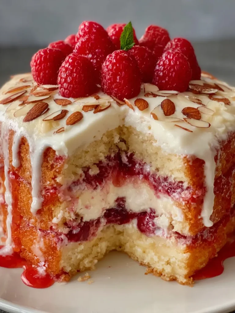 Raspberry Almond Layer Cake First Image