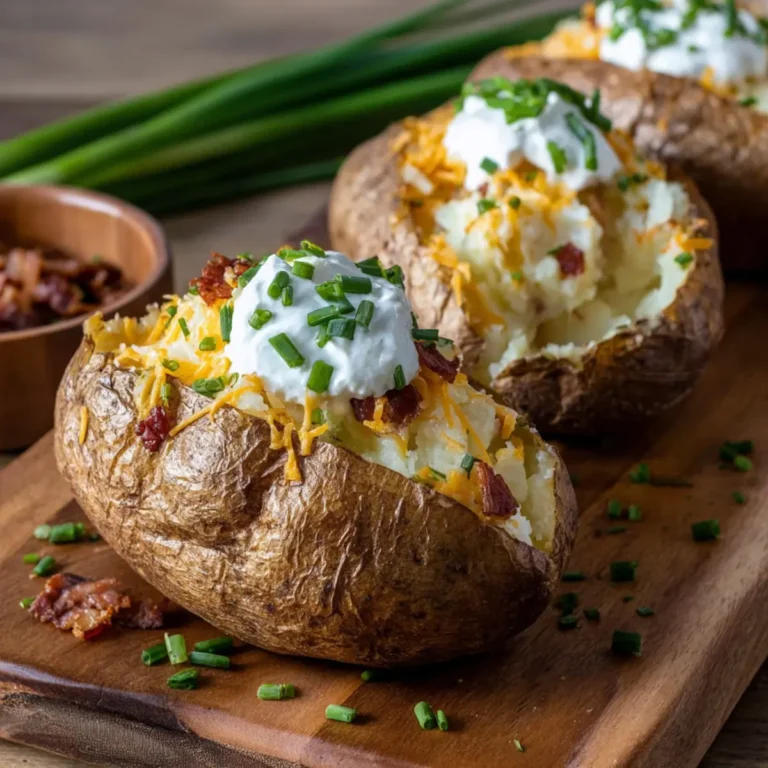 Loaded Baked Potatoes with Chives First Image
