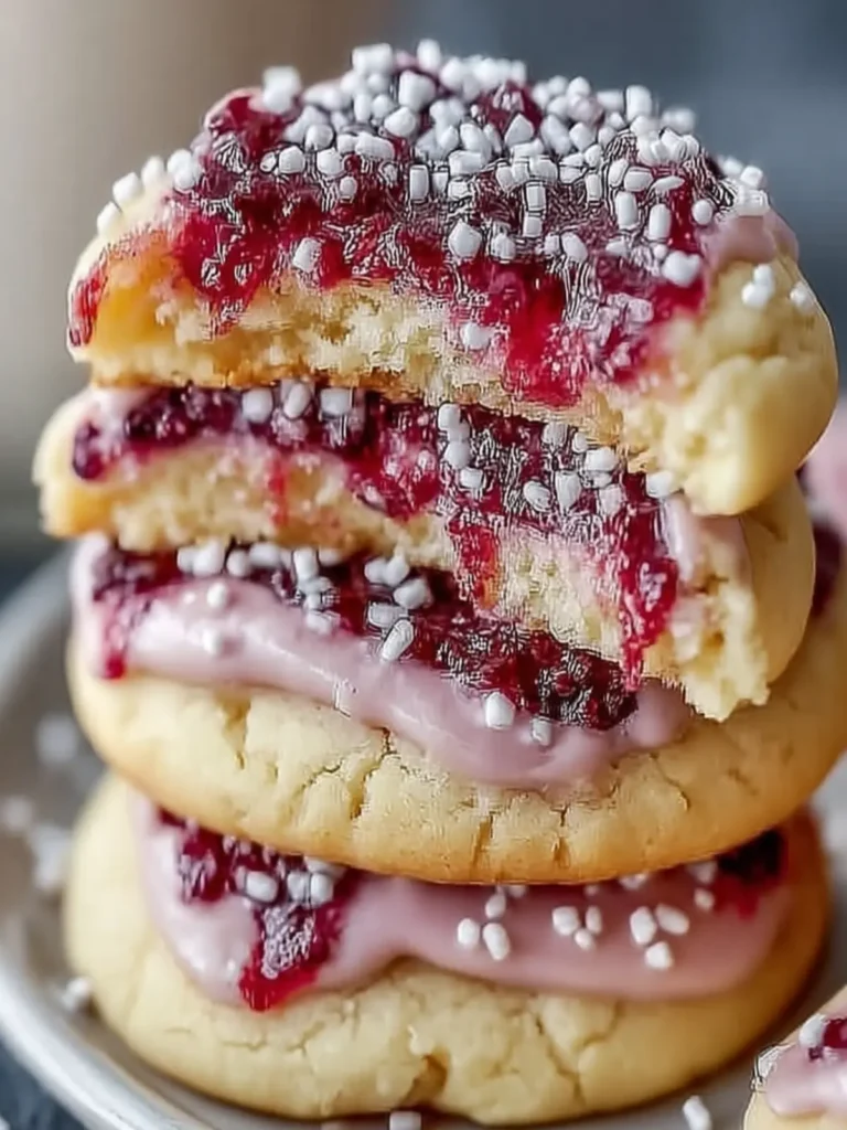Frosted Berry Jam Cookies First Image