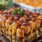 Cheesy Bacon Burger Casserole First Image