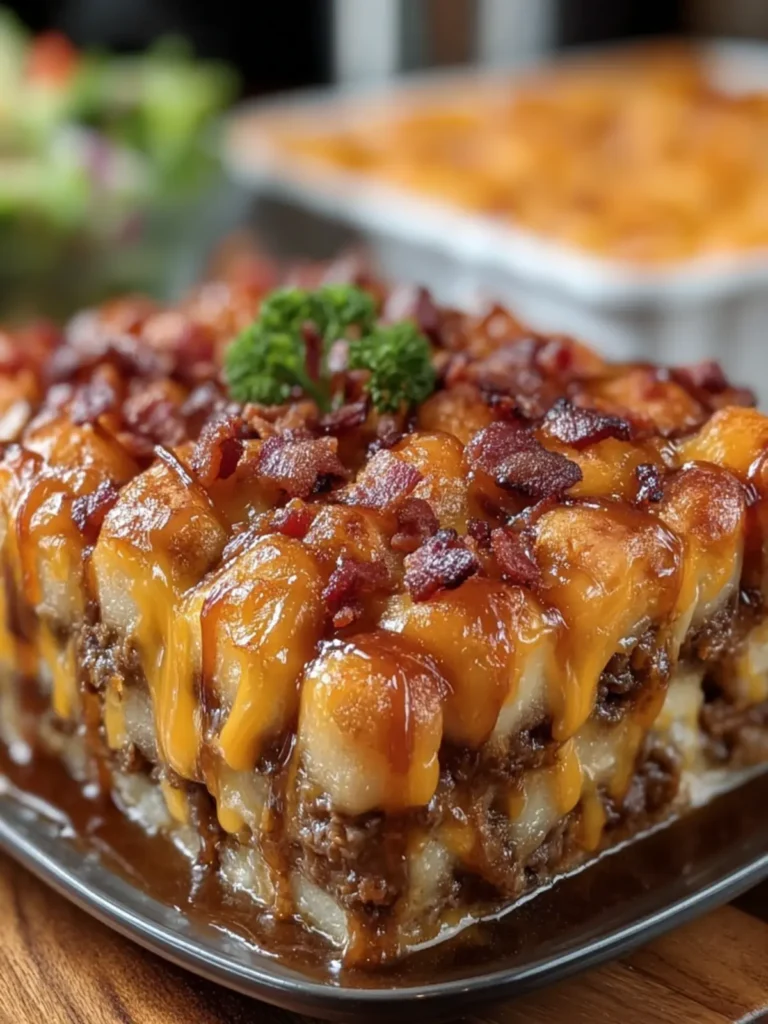 Cheesy Bacon Burger Casserole First Image