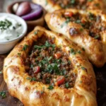 Turkish Meat Pide with Herbs First Image