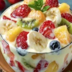 Creamy Mixed Fruit Salad Bowl First Image