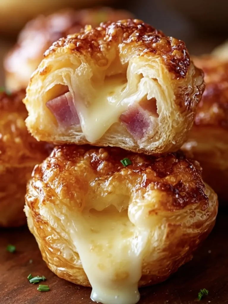 Savory Ham and Cheese Puff Pastries First Image