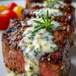 Juicy Steak with Garlic Cream Sauce First Image