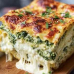 Cheesy Spinach Lasagna Bake First Image