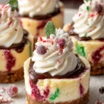 Peppermint Swirl Cheesecake Bites First Image