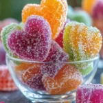 Vibrant Sugar-Coated Jelly Hearts First Image