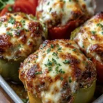 Cheesy Baked Stuffed Peppers Recipe First Image