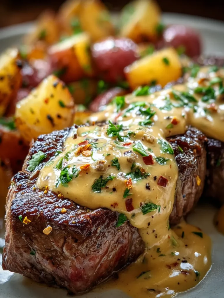 Creamy Peppercorn Steak with Potatoes First Image