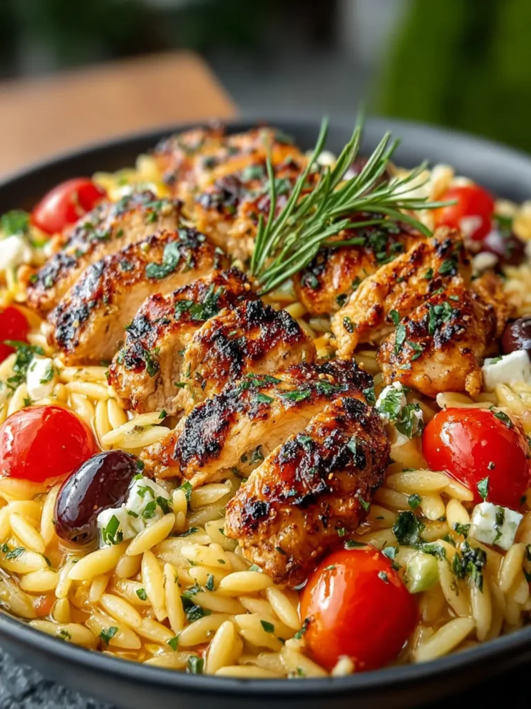Flavorful Mediterranean Chicken Orzo First Image