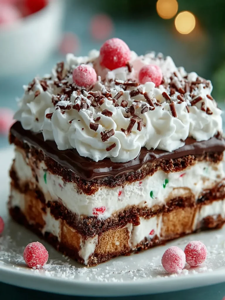Festive Chocolate Icebox Cake First Image