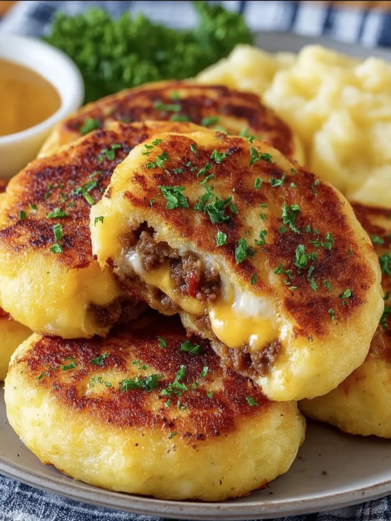 Savory Stuffed Potato Cakes Recipe First Image
