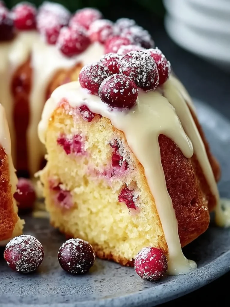 Cranberry Lemon Bundt Cake Delight First Image