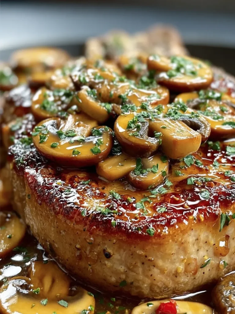 Savory Herb Mushroom Pork Chops First Image