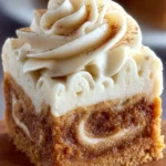 Cinnamon Swirl Frosted Blondies First Image