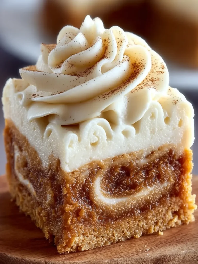 Cinnamon Swirl Frosted Blondies First Image