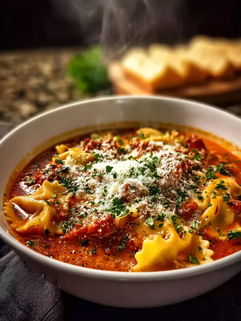 Easy Creamy Lasagna Soup First Image
