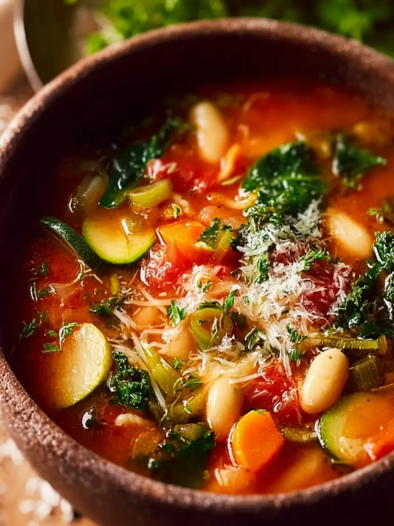 Easy & Healthy Minestrone Soup First Image