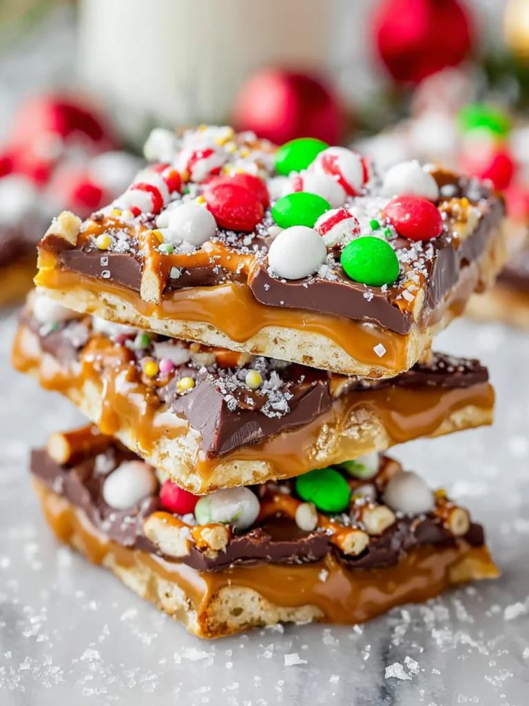 Christmas Toffee Pretzel Bark First Image