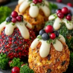 Christmas Ornament Cheese Balls Too Cute Not to Serve First Image