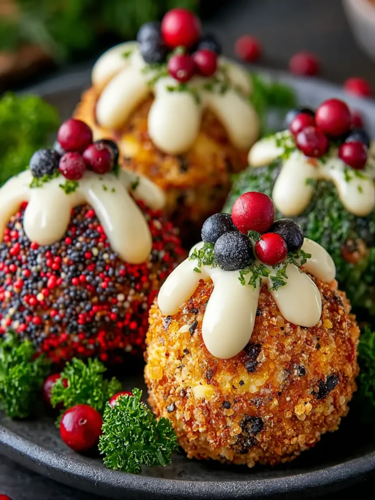 Christmas Ornament Cheese Balls Too Cute Not to Serve First Image
