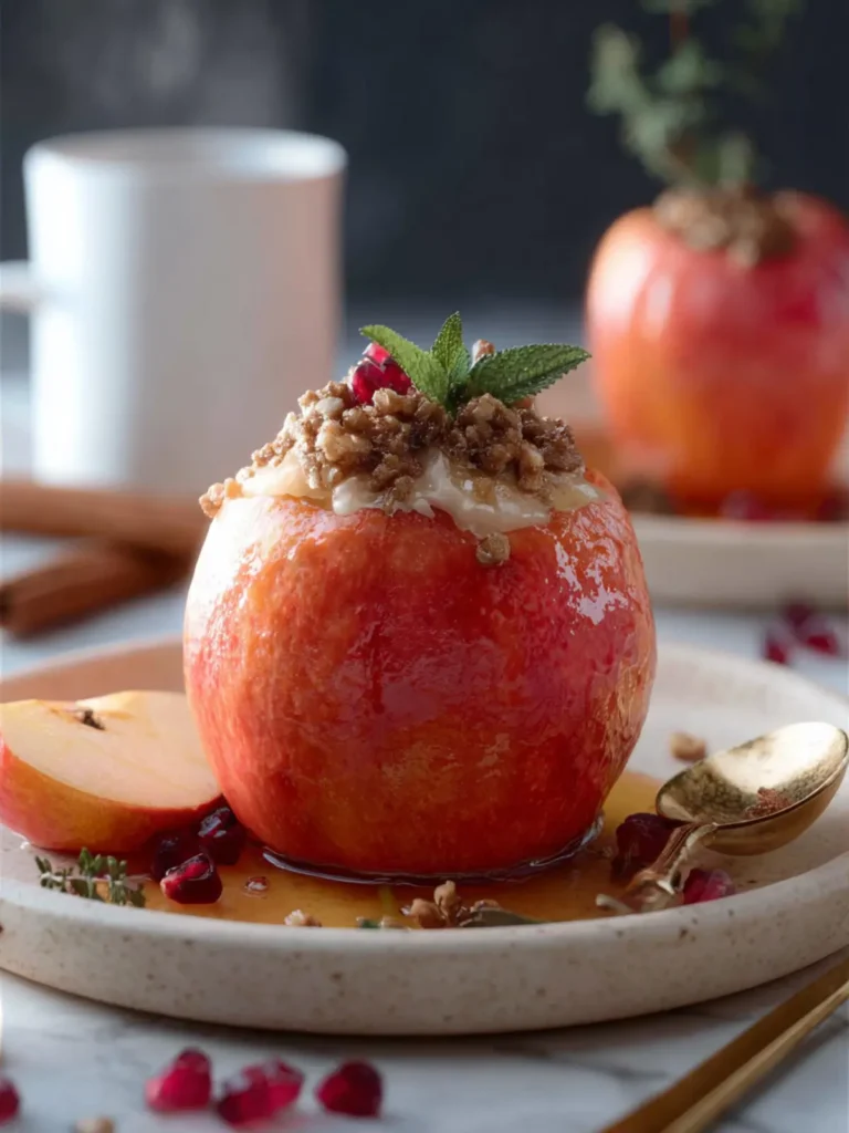 Cozy Vegan Baked Apples First Image