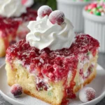 Christmas Cranberry Poke Cake First Image