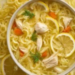 Lemon Chicken Noodle Soup First Image