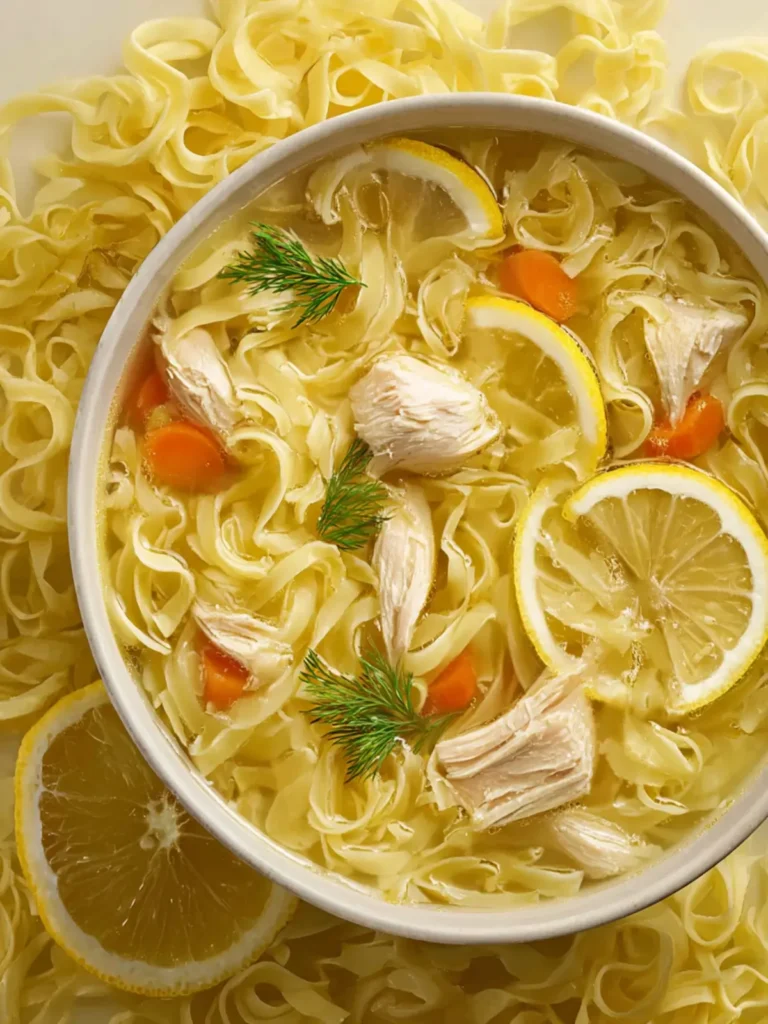 Lemon Chicken Noodle Soup First Image