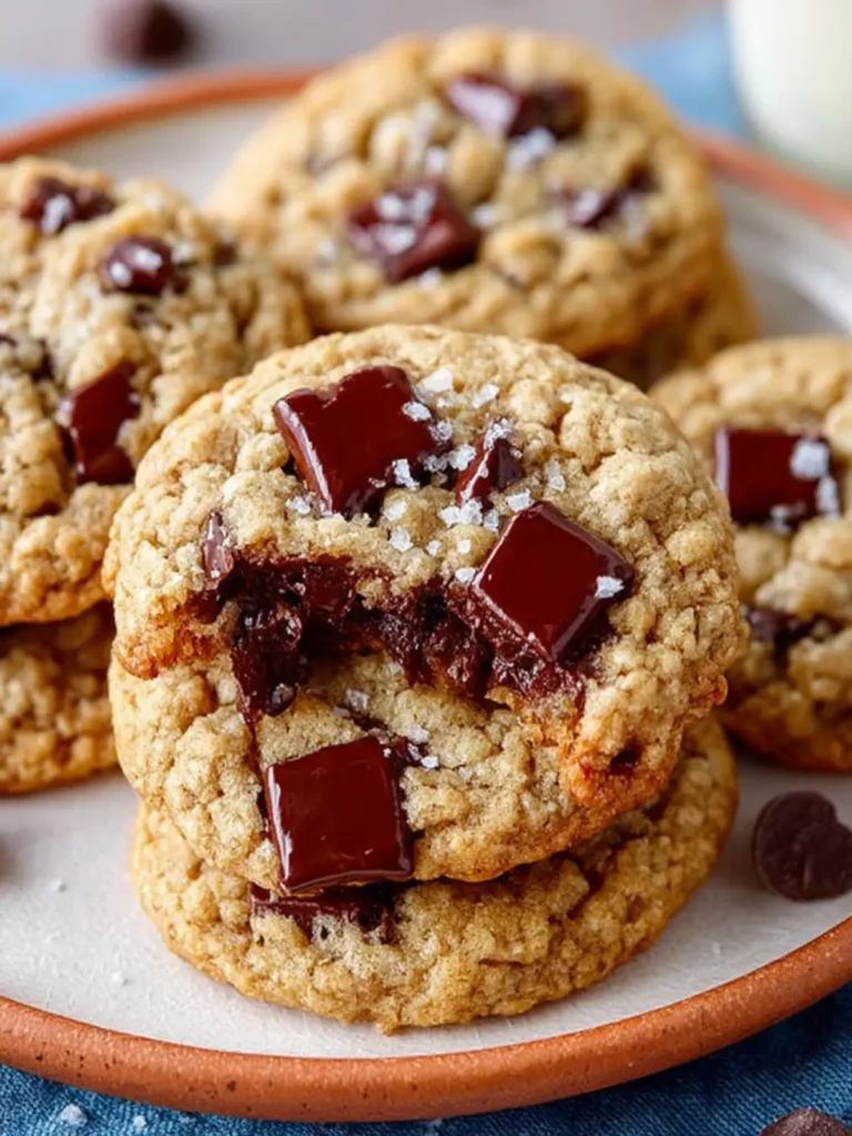 Brown Butter Oatmeal Chocolate Chip Cookies First Image