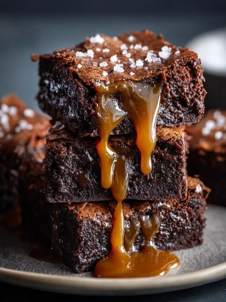 Gooey Salted Caramel Fudge Brownies — The Ultimate Indulgent Chocolate Dessert Experience First Image