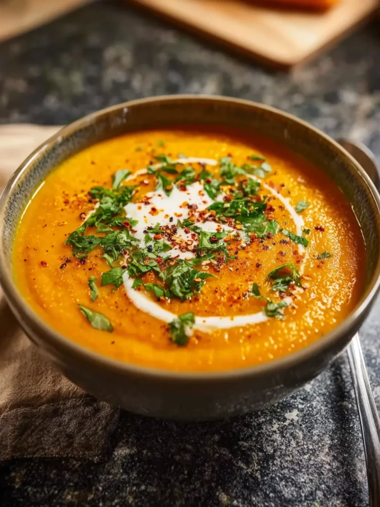 Red Lentil and Carrot Soup First Image
