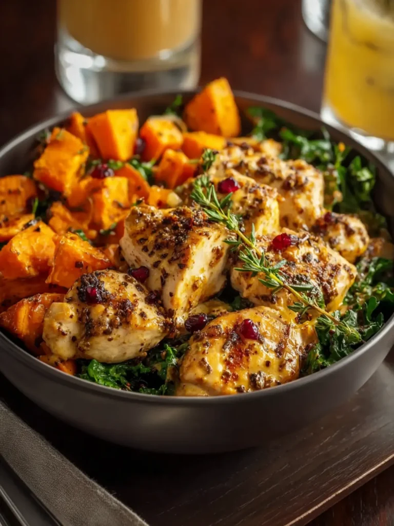 Maple Dijon Chicken & Sweet Potato Bowls First Image
