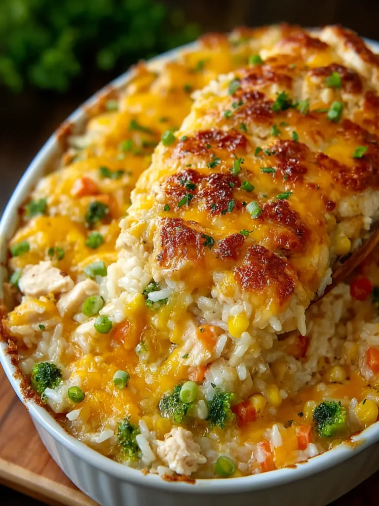 Cheesy Chicken & Rice Casserole That Fixes Busy Weeknights First Image