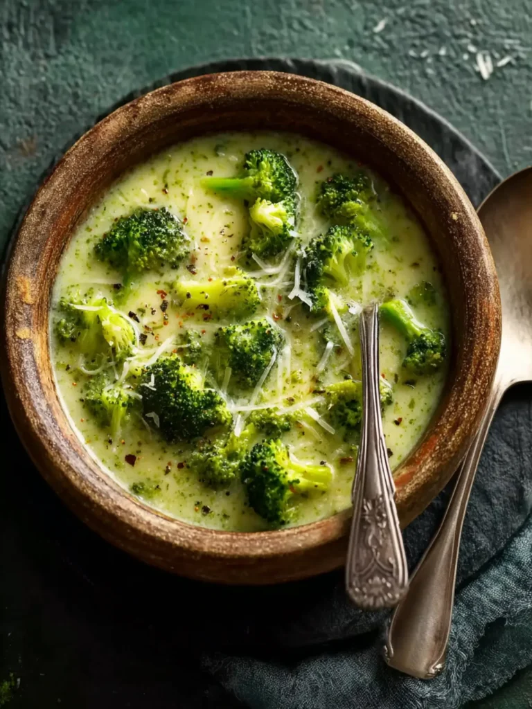 Garlic Italian Broccoli Soup First Image
