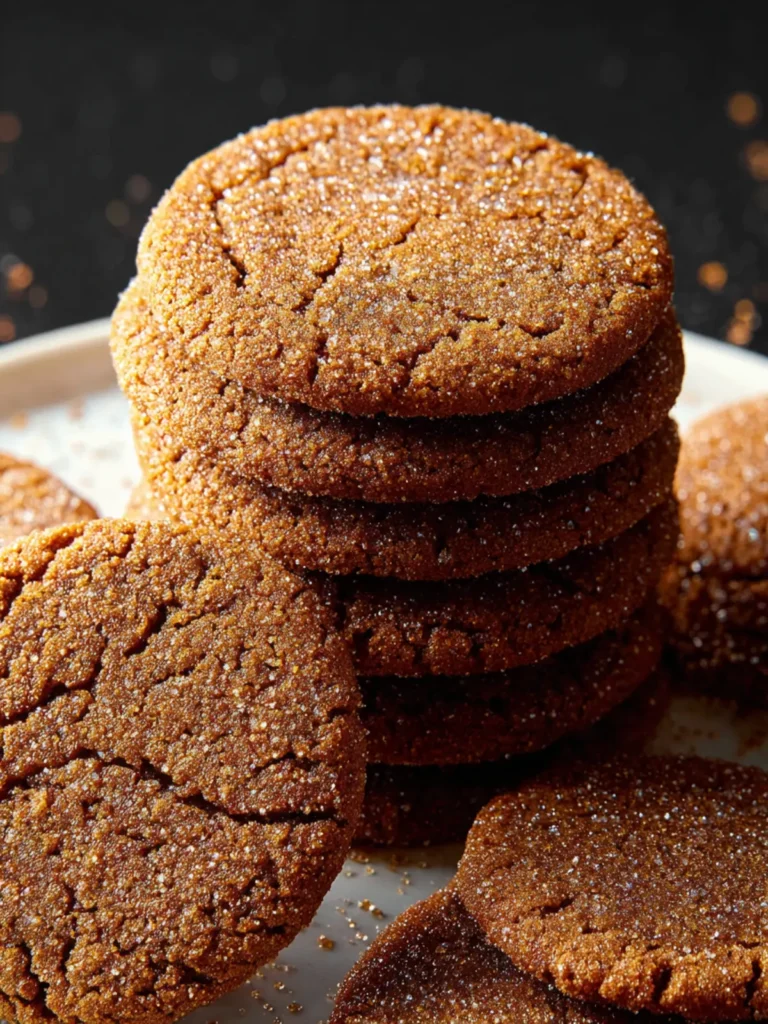 The Best Crispy Gingersnap Cookies Recipe! First Image