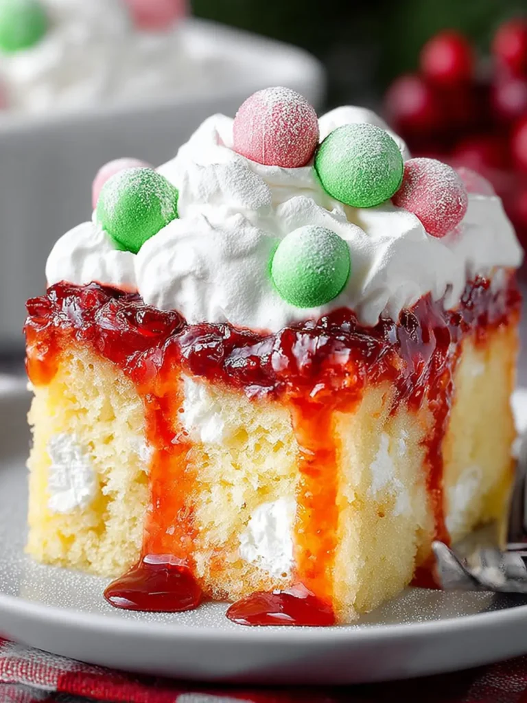 Christmas Poke Cake First Image