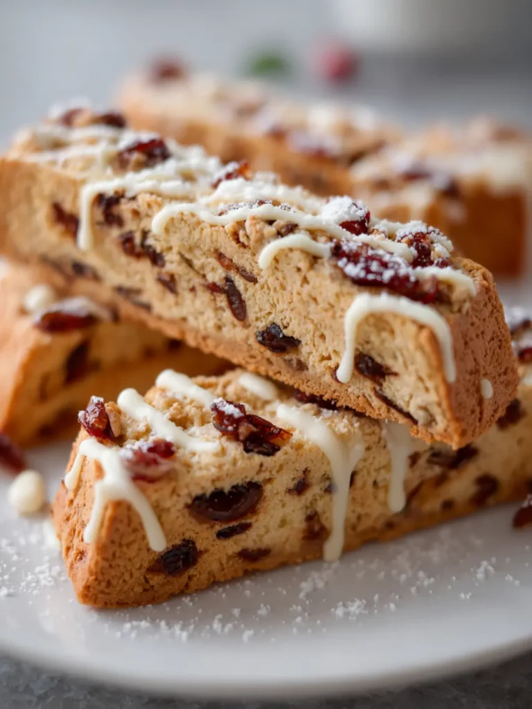 Cranberry White Chocolate Biscotti First Image
