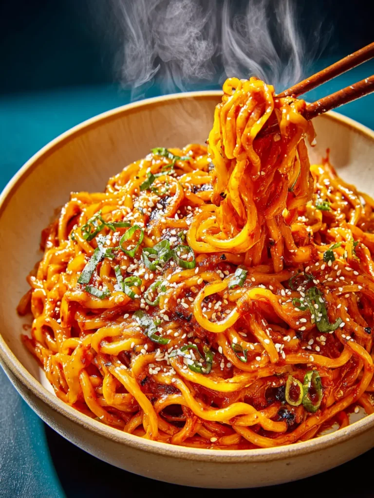Spicy Gochujang Noodles: A Flavorful Comfort Bowl First Image