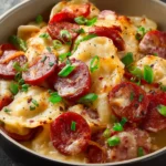 Crockpot Pierogi Casserole with Kielbasa First Image