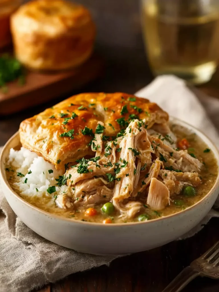 Easy Slow Cooker Chicken Pot Pie First Image