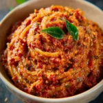 Sun Dried Tomato Pesto Recipe (Pesto Rosso) First Image