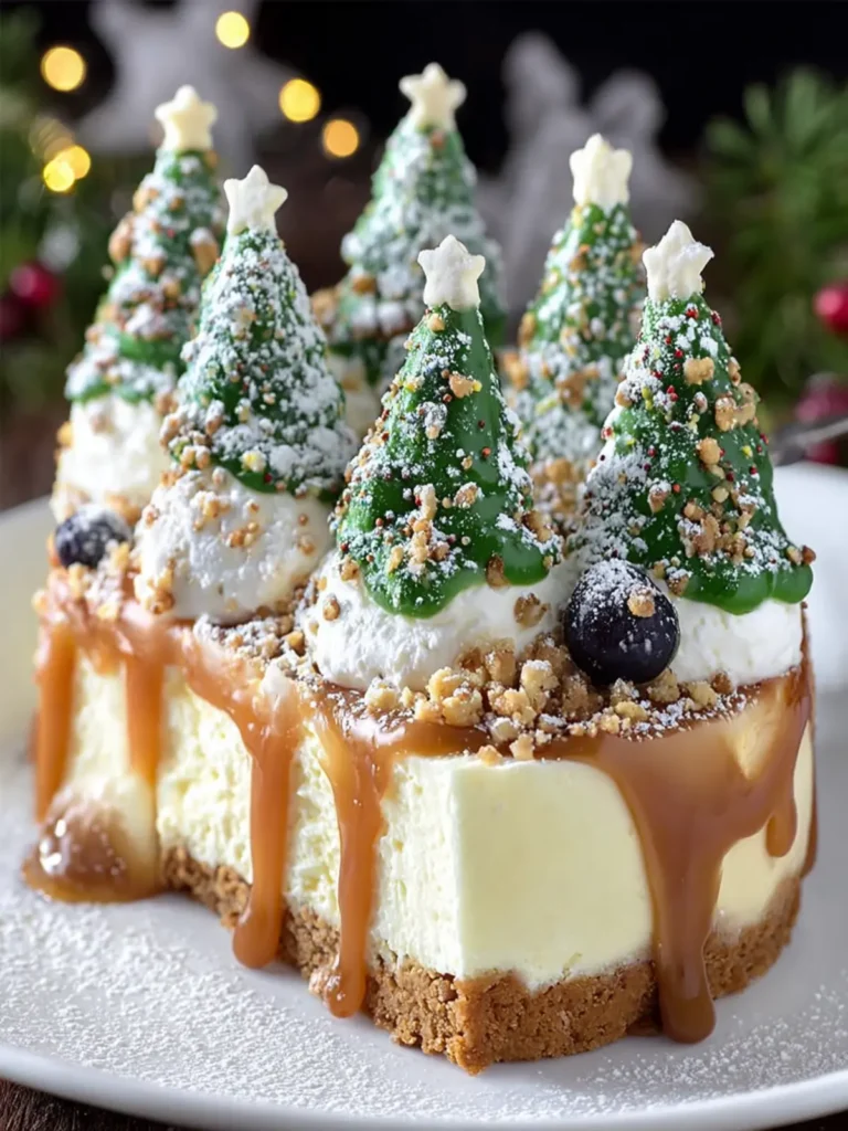 Christmas Tree Cheesecake First Image