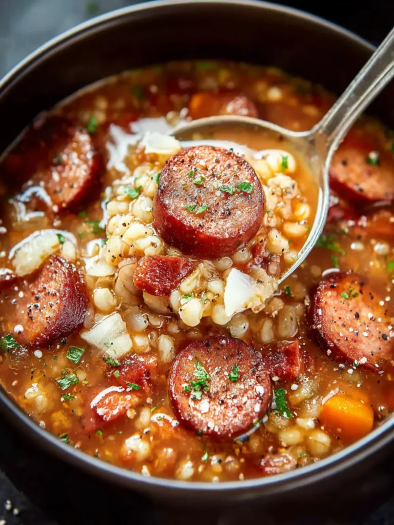 Kielbasa Barley Soup First Image