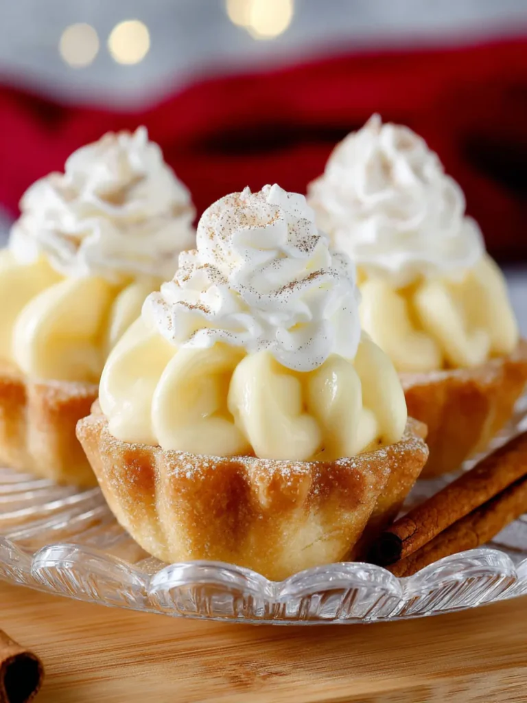 Mini Eggnog Cream Pies First Image